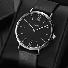 Relogio De Pulso De Quartzo De Analógico Casual Negócios Pulseira De Couro Relógio Para Homens Masculino À Prova Dwaterp