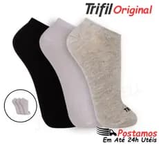 Kit 3 Pares de Meias Cano Baixo Invisível Trifil 6227