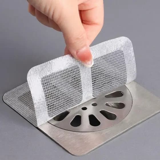Protetor de Ralo Autocolante Tela Filtro Descartável Contra Cabelo Insetos Barata Ralo Banheiro Lavanderia Kit