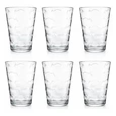 Jogo De Copos De Vidro Cristalino Laguna Nadir 265ml 6 Peças Conjunto De Copos Elegante Mesa Posta