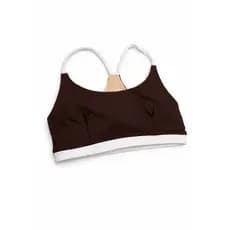 Top Academia Nadador Fitness Sustentação Nadador Bicolor Adulto Feminino Roupas
