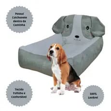 Cama Caminha Para Cachorro E Gato - Caminha Pet Com Cabeceira P 12
