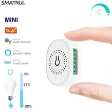 Tuya DIY Mini WiFi Inteligente LED Dimmer SMATRUL Módulo De Luz App Controle Remoto 220 V Lâmpada De Parede Em Off Para Alexa Inicial Do Google