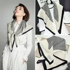 90cm Cachecol Quadrado Grande De Seda Mulher Novo Estilo De Viagem Camisa Correspondente Primavera Outono Moda