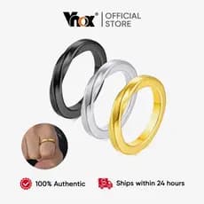 VNox Anel Ajustável 3mm Fashion Men's Ring , Mobius Full Light De Aço Inoxidável , Jóias Masculinas Da Cor