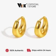 Brincos De Argola Em Forma De U Vnox Para Mulheres , Hipoalergênicos Banhados A Ouro , Joias Da Moda Presente