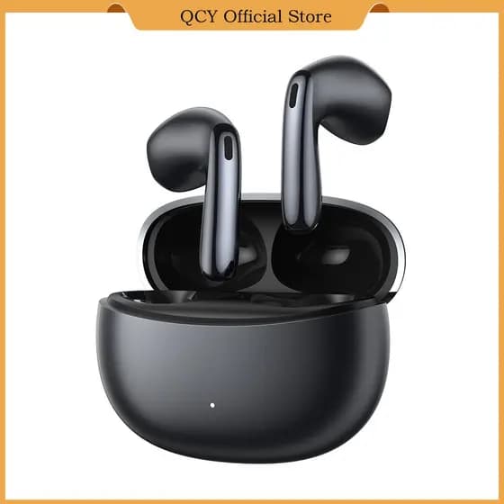 QCY AilyBuds E50 Fones De Ouvido Meio Intra-Auriculares Com Cancelamento De Ruído Ativo Bluetooth 6.0 Playtime Single 9h