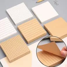 Bloco De Notas / Bloco De Notas / Papel Kraft / 80 Folhas / Colados / Material Escolar / Escritório / Papelaria