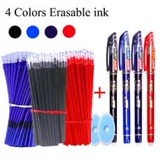 33 Pçs/Set Rasable Caneta Escola Canetas Gel 0.5 Milímetros Ponta Fina Preto/Azul/Vermelho Esferográfica De Tinta Papelaria Escritório Suprimentos De Escrita