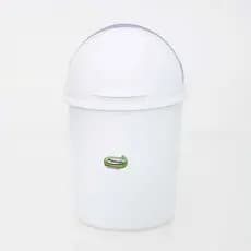 Lixeira Retrátil Banheiro Cozinha 4,1 Litros Branco Plasvale