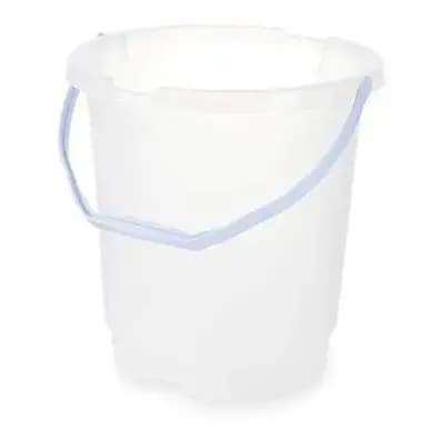 Balde de Agua Plastico Transparente Graduado 16L Plasvale