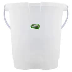 Balde de Agua Plastico Transparente Graduado 11L Plasvale