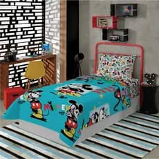 Jogo de Cama Infantil Mickey Microfibra 3 Peças Lepper