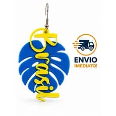 Brinco Brasil Feminino 5cm Patriota Verde e Amarelo Leve