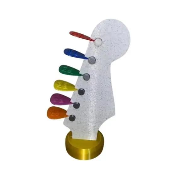 Suporte Porta-Palhetas Braço de Guitarra decorativo