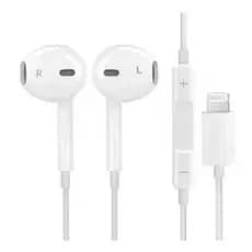 Fone Lightning com Fio / Fone USB-C com Fio - Som Estéreo e Design Leve para Uso Diário