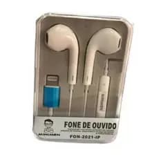 Fone de Ouvido iOS Para Iphones Com Fio Som de Alta Qualidade Conforto e Compatibilidade