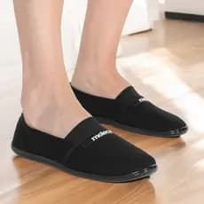 Sapatilha de Pano e Napa Feminina Calce Fácil Moleca Original