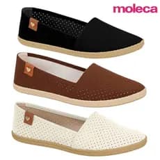 Sapatilha Alpargata Moleca Feminina Confortável Original Palmilha Macia Bico Redondo Calce Fácil