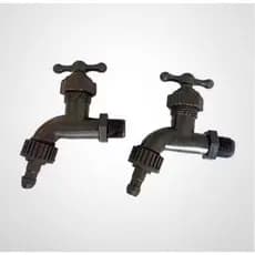 Kit 2 Torneiras Reforçada Para Jardim com Saída para Mangueira Alta Resistência Tanque Jardim e Área Externa