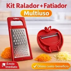 Kit 2 Raladores de Cozinha Multiuso Resistente Prático e Compacto