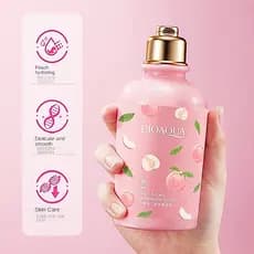 Loção Corporal De Pêssego Lactobacillus Brilhante Tom De Pele Hidratante Fragrância Nutritiva Creme De Cuidados Corporais Clareador 250g