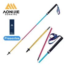 AONIJIE E4201 Pólo De Caminhada Dobrável Trilha De Corrida Vara De Fibra De Carbono