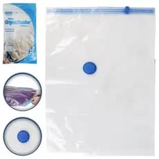 Kit 3 Sacos a Vácuo Organizador Hermético para Mala de Viagem Guarda Roupa P M G GG