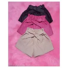 Short couro fake estilo blogueirinha 2 ao 8