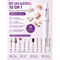 Lixa De Unha Elétrica 10 Em 1 Manicure E Pedicure