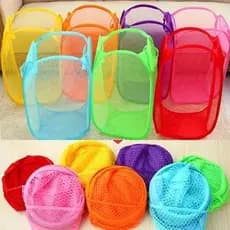 Cesto organizador multiuso flexível 30 x 50 grande brinquedos roupas varias utilidades.