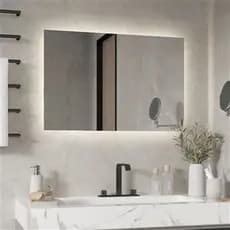 Espelho de Vidro Decorativo de 50x40cm Bancada de banheiro e Guarda roupa