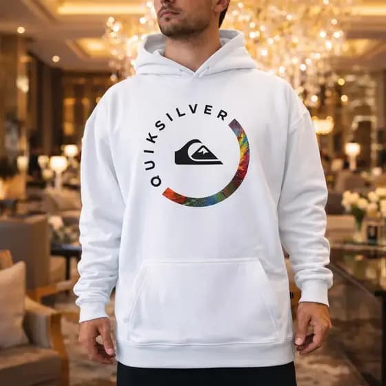 Moletom Casaco Blusa Frio Quiksilver Capuz Unissex Colorido