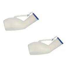 Kit 2 Papagaio De Plástico Coletor De Urina Masc Penico 1l
