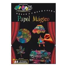 Papel Magico A4 Multicolor Para Desenhar Off Paper 5 Folhas