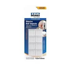 Adesivo Anti-impacto Quadrado Branco 8 Uni (19.8mm) Tekbond