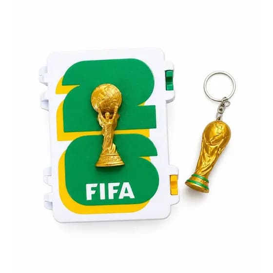Porta Figurinhas Caixa Case Protetora Copa Do Mundo+ Brinde