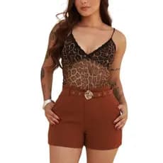 Short Alfaiataria Feminino Premium Elegância e Conforto Cintura Alta
