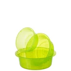 Trio de bacias, colors, 750ml - 1250ml - 2500 ml. Completo, cores variadas