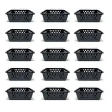 Cesta organizadora multiuso com cores sortidas e capacidade de 1400 ml, ideal para organização prática e moderna 24 und