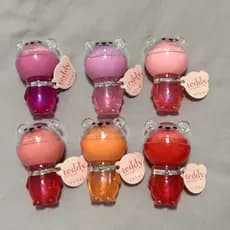 Duo Balm e Lip Gloss Ursinho Teddy VIVAI hidratante labial