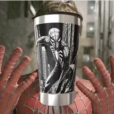 Copo Térmico Personalizado Homem-Aranha 473ml Inox Premium  Mantém Gelado/Quente  Presente Geek