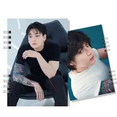 Caderno Universitário 10 Matérias JK kpop, Caderno Personalizado, caderno