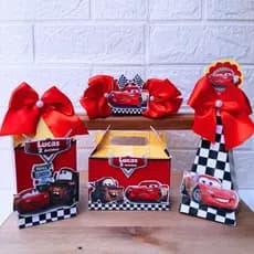 Kit Personalizados Carros  Relâmpago de Corrida, Barato Mimos Lembrancinhas de  Aniversário Personalizadas Para Festa