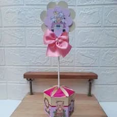Centro De Mesa Personalizado Safari Baby Menina