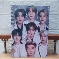 Caderno personalizado Grupo Coreano de Kpop, Escolar Universitário 10 Matérias,  1 matéria  ou A5