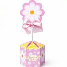 Centro de Mesa Margarida | Decoração Festa Margarida Infantil | Kit Personalizado Jardim Encantado