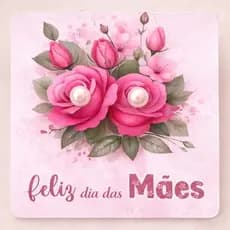 Kit Lembrancinha Feliz Dia das Mães Card com Brinco Personalizada,  Mimo para Clientes