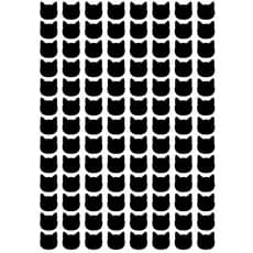 104  Etiquetas Adesivas em vinil de  Gato Gatinho 2cm  Convite Envelope Identificação Mural,para Decorar Convites Festa