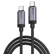 Cabo Type-C x Type-C 60W 2M NovaBraid Premium para Carregamento Rápido